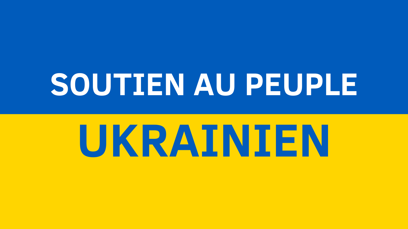 Soutien au peuple Ukrainien