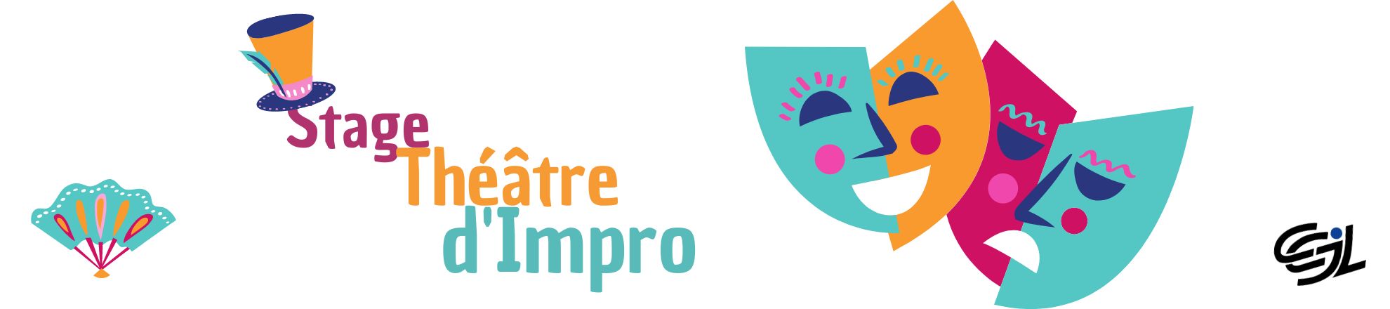 Atelier théâtre d'impro - bandeau