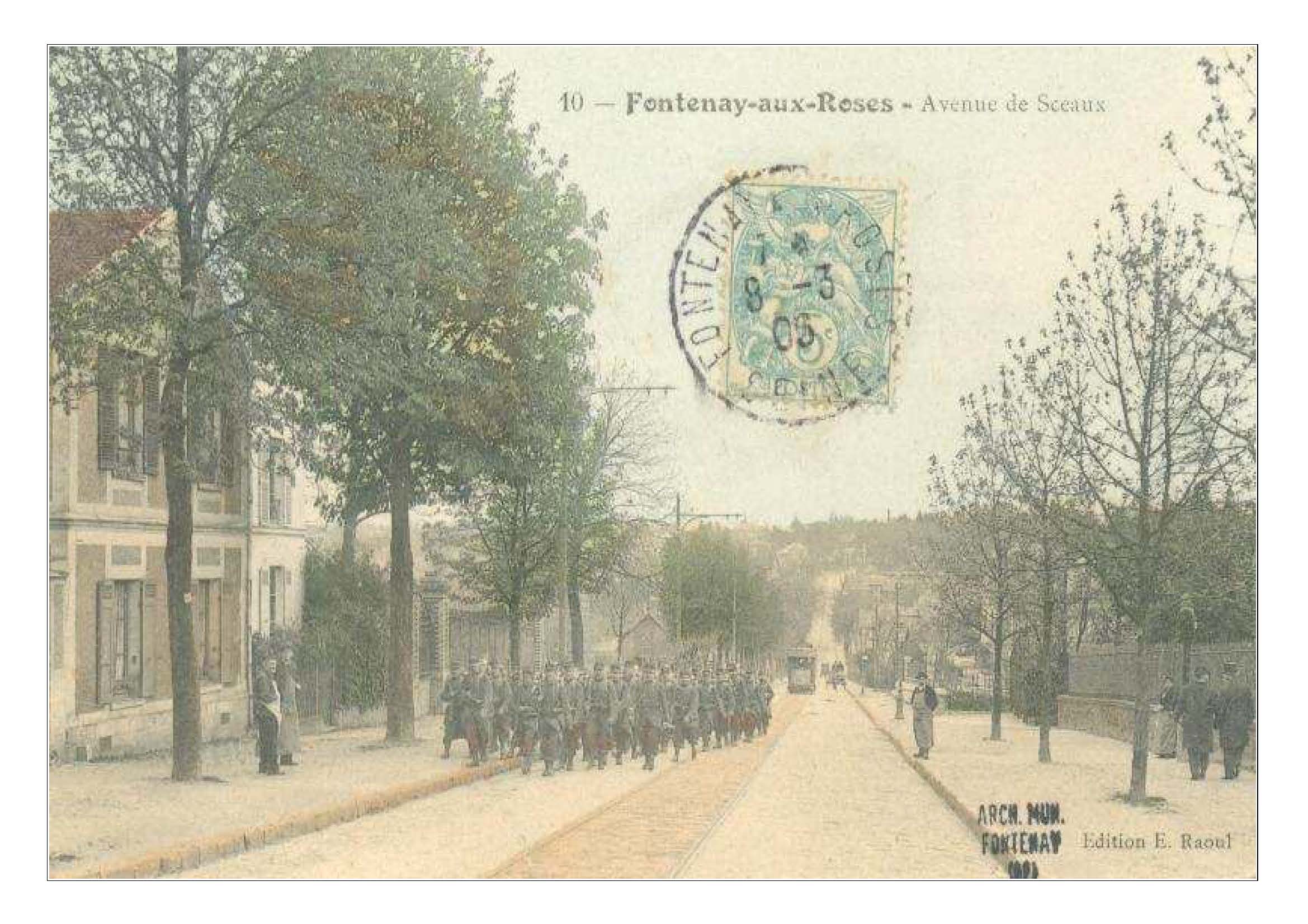 L_avenue de Sceaux qui prendra après 1915 le nom du chocolatier Jules Lombart, ancien conseiller municipal et bienfaiteur de la ville-03