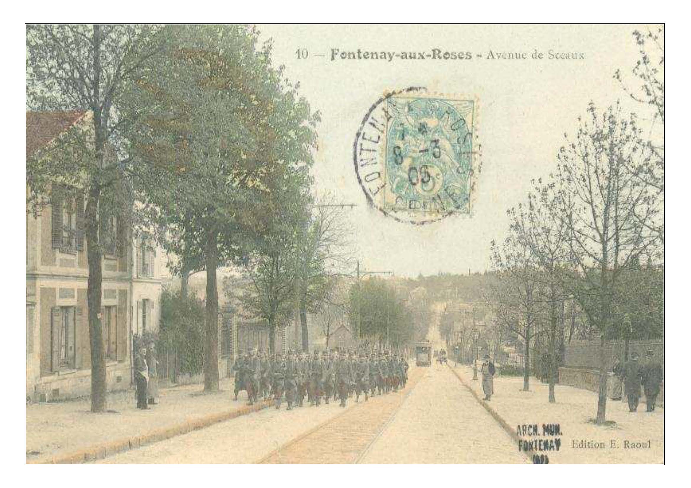 L_avenue de Sceaux qui prendra après 1915 le nom du chocolatier Jules Lombart, ancien conseiller municipal et bienfaiteur de la ville-03