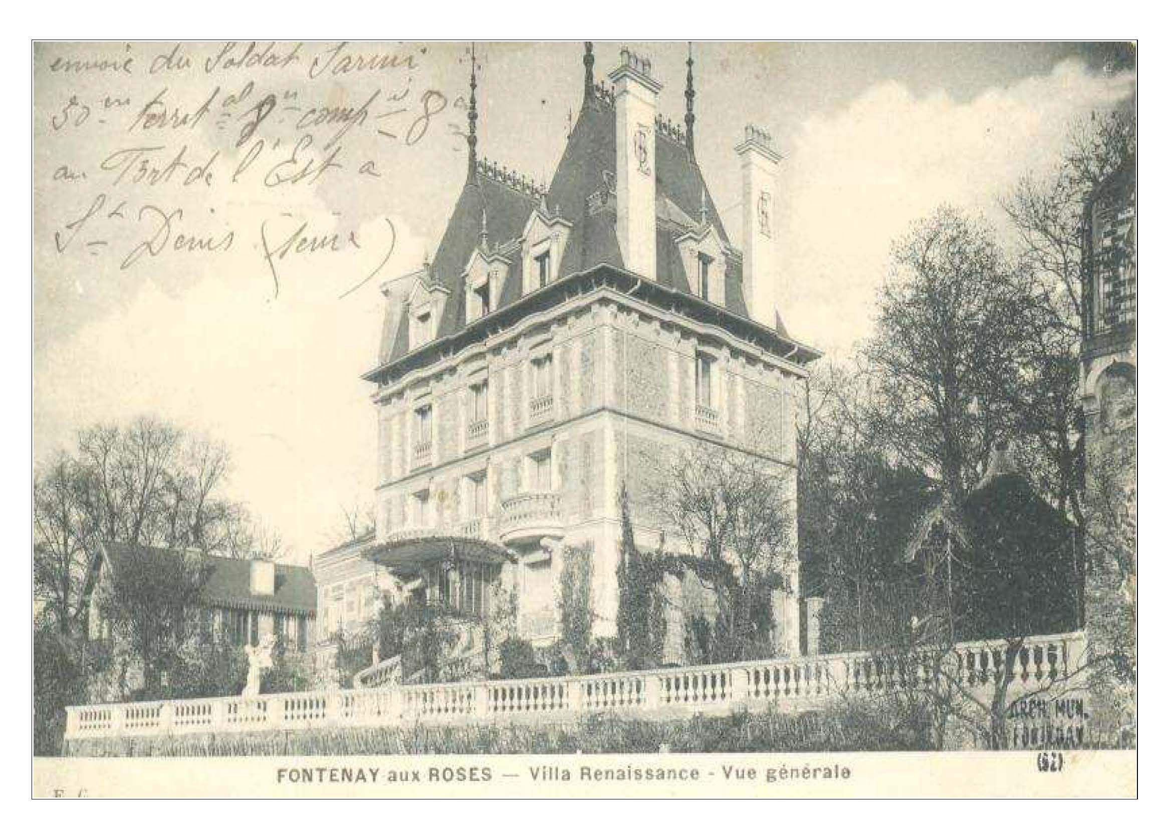 La Villa Renaissance, demeure de l_éditeur Greningaire dans les années 1900-02