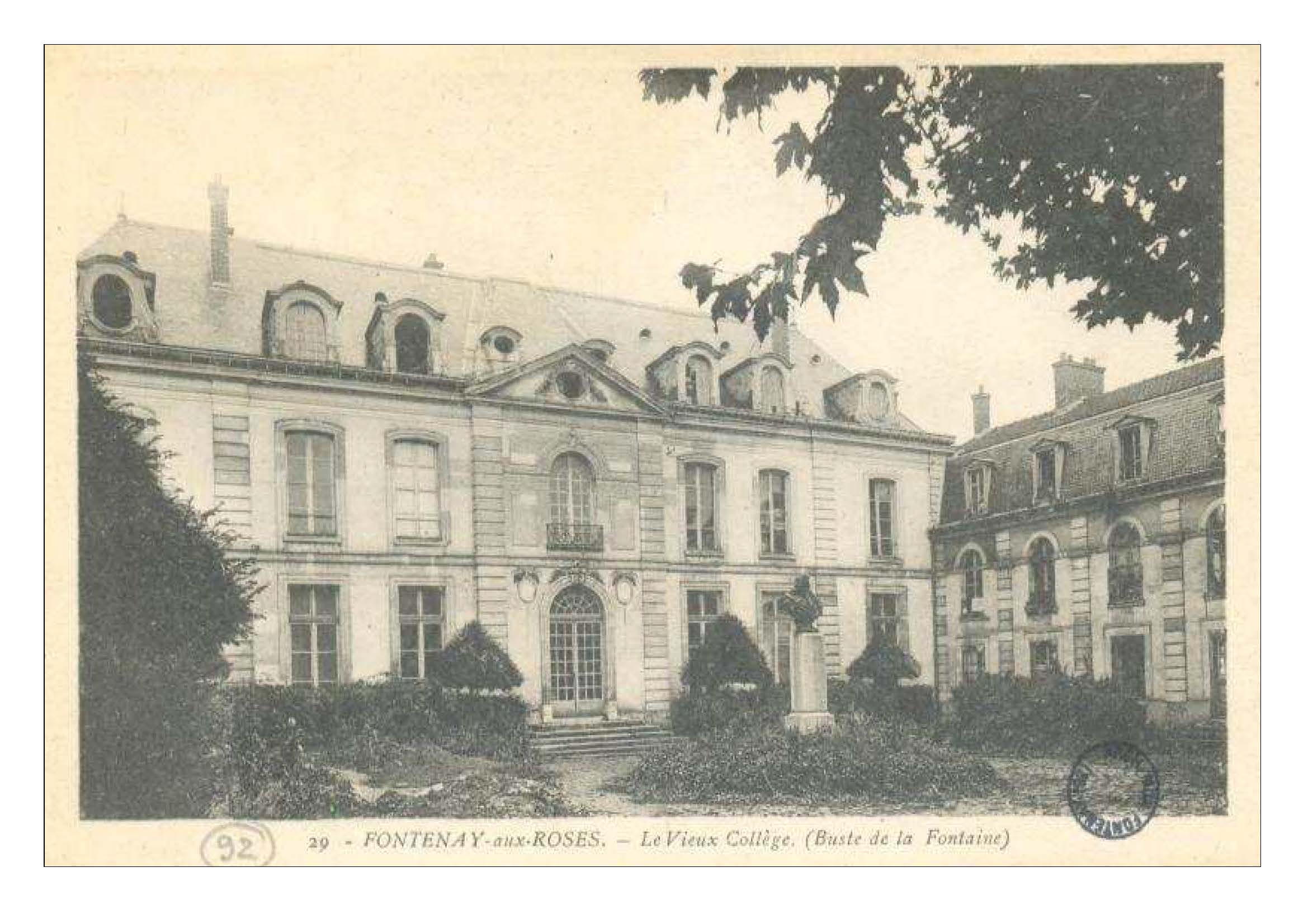 Le collège Sainte-Barbe-des-Champs et son parc fermés en 1899 puis attribués à la Ville en 1913-03